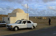 Police checkpoint at suburbs of Laayoune.