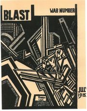 The cover of the 1915 wartime number of the Vorticist magazine BLAST.