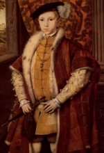 King Edward VI of England, in whose reign the reform of the Anglican Church moved in a more Protestant direction.