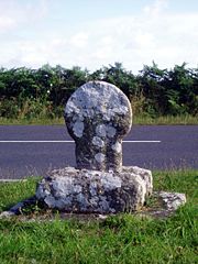 Celtic cross near Chapel Carn Brea in the north of St. Buryan parish