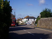 Churchtown in St Buryan with a view of the village shop