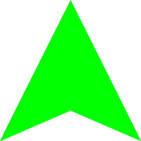 green arrow up