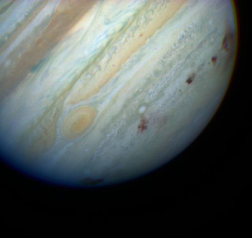 Image:Jupiter showing SL9 impact sites.jpg