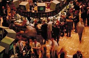 Face-to-face trading interactions on the trading floor of a stock exchange. Financial decisions are only one among many economic choices people may make.