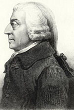 Adam Smith, author of The Wealth of Nations (1776), generally regarded as initiating modern economics.