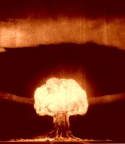 This, the Soviet's fifth atomic bomb test (dubbed "Joe 4" by the West) was detonated on August 12, 1953 in Kazakhstan.