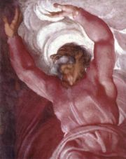 The biographer Vasari was full of praise for this image of God which was painted in a single day.