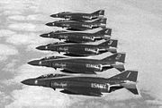 The Blue Angels flew F-4Js from 1969 to 1974.