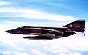 An RF-4C-21-MC (AF Serial No. 64-1019) with auxiliary fuel tanks in flight August 1968. This aircraft was assigned to the 192nd Tactical Reconnaissance Group, Nevada Air National Guard. It was retired to AMARC on 27 January 1982