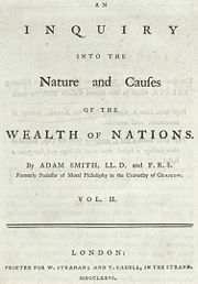 Adam Smith's first title page