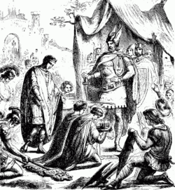Romulus Augustus resigns the Crown.