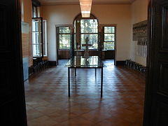 The dining room of the Wannsee villa, where the Wannsee conference took place. The 15 men seated at the table on January 20, 1942 to discuss the "final solution of the Jewish question" were considered the best and the brightest in the Reich.