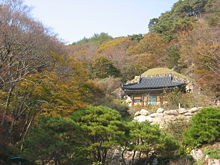 Seokguram on the top of Toham mountain