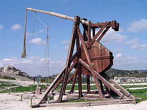 Medieval trebuchets could sling about two projectiles per hour at enemy positions.