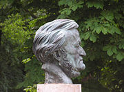 Richard Wagner's bust in "Festspielpark Bayreuth"