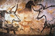 Cave painting in Lascaux.