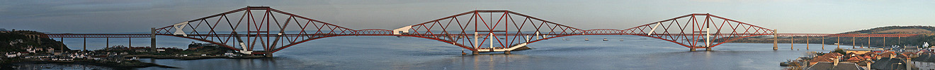 Firth of Forth Rail Bridge Head-on Panorama