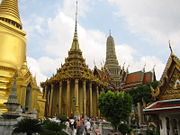 Wat Phra Kaew was constructed as part of the Grand Palace complex at the founding of the capital.