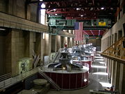 The hydroelectric generators at Hoover dam