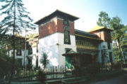 The Tibetology Museum displays rare Lepcha tapestries, masks and Buddhist statues.