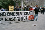 Demonstration for independence from Indonesia.