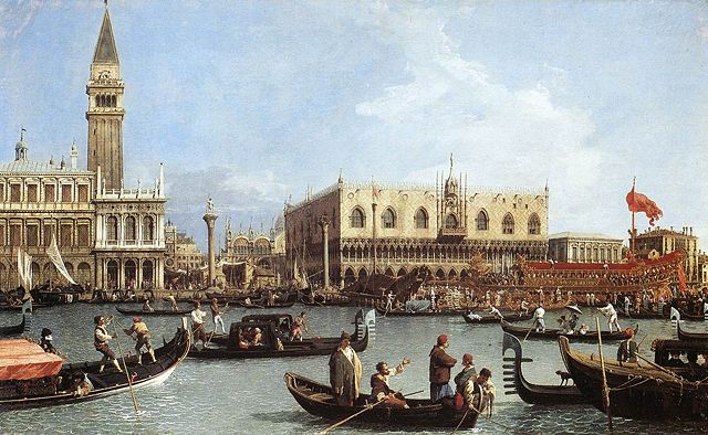 Image:Canaletto Return of the Bucentoro to the Molo on Ascension Day, 1732. Royal Collection. Windsor..jpg