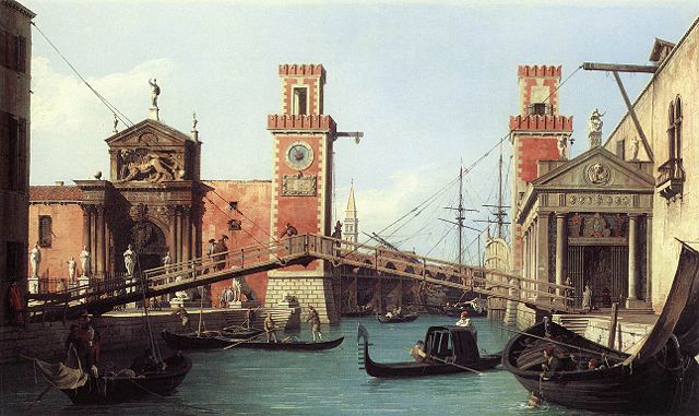 Image:View of the entrance to the Arsenal by Canaletto, 1732.jpg