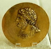 Philip II of Macedon: victory medal (niketerion) struck in Tarsus, c. 2nd BC (Cabinet des Médailles, Paris). Demosthenes saw the King of Macedon as a menace to the autonomy of all Greek cities.