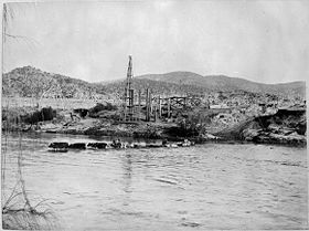 Construction of Tharwa Bridge 1893