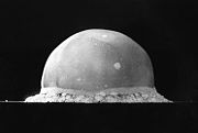 The first nuclear explosion, named "Trinity", was detonated  July 16, 1945.