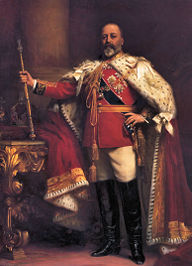 King Edward VII after his coronation in 1902 painted by Sir Luke Fildes