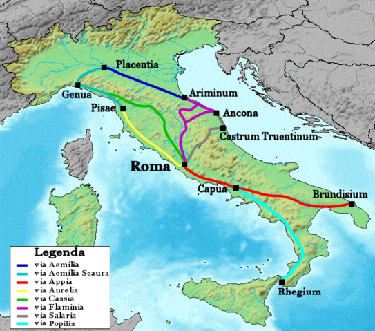 Image:Map of Roman roads in Italy.png