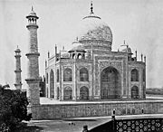 Taj Mahal by Samuel Bourne, 1860.