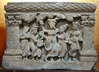 The birth of Siddhartha, (2nd-3rd century).