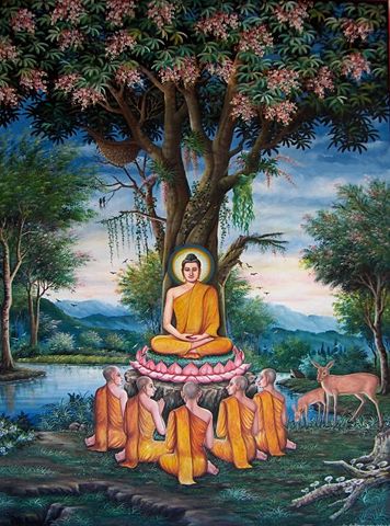 Image:Sermon in the Deer Park depicted at Wat Chedi Liem-KayEss-1.jpeg