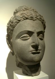 Gandhara Buddha, 1st-2nd century CE, Musée Guimet.