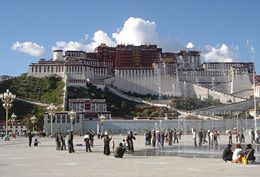 The Potala Palace, Lhasa's most famous landmark