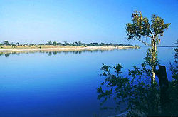 Zambezi River in North Western Zambia