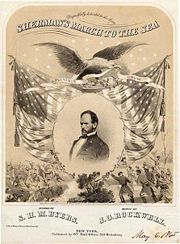 Sheet music for "Sherman's March to the Sea"