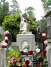 Chopin's grave in Paris' Père Lachaise Cemetery.