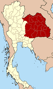Isan is the northeastern region of Thailand