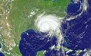 Hurricane Dennis making landfall in Florida