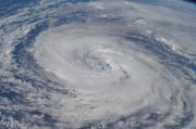 Hurricane Epsilon viewed from the International Space Station