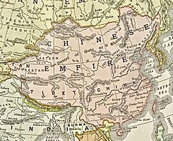 Location of Qing Dynasty