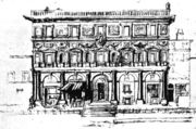 The Palazzo Aquila, now destroyed