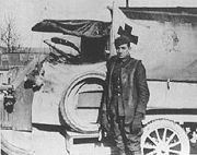 Disney as an ambulance driver during World War I.
