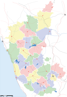 Map indicating the location of Bengalūru (ಬೆಂಗಳೂರು)