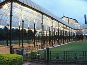 The Lal Bagh Glass House, famous for its flower shows, is now a heritage monument