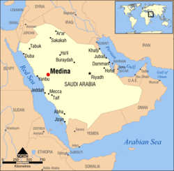 Location in the Kingdom of Saudi Arabia