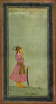 Akbar as a boy around 1557